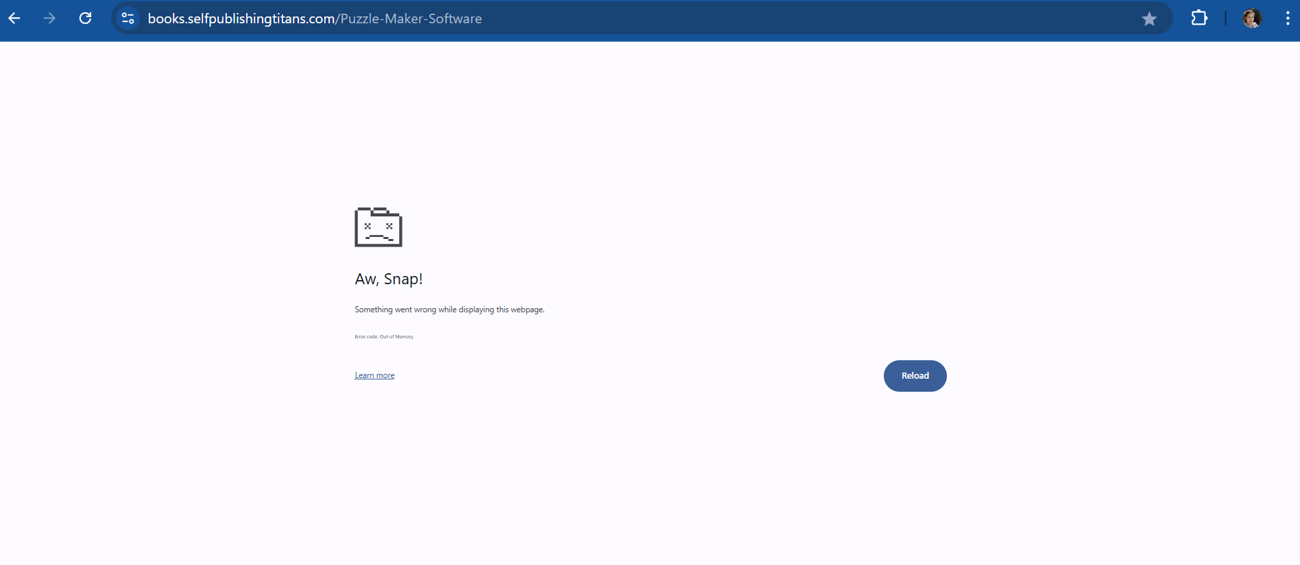 I cannot the your website for a while. It's been happed as attached